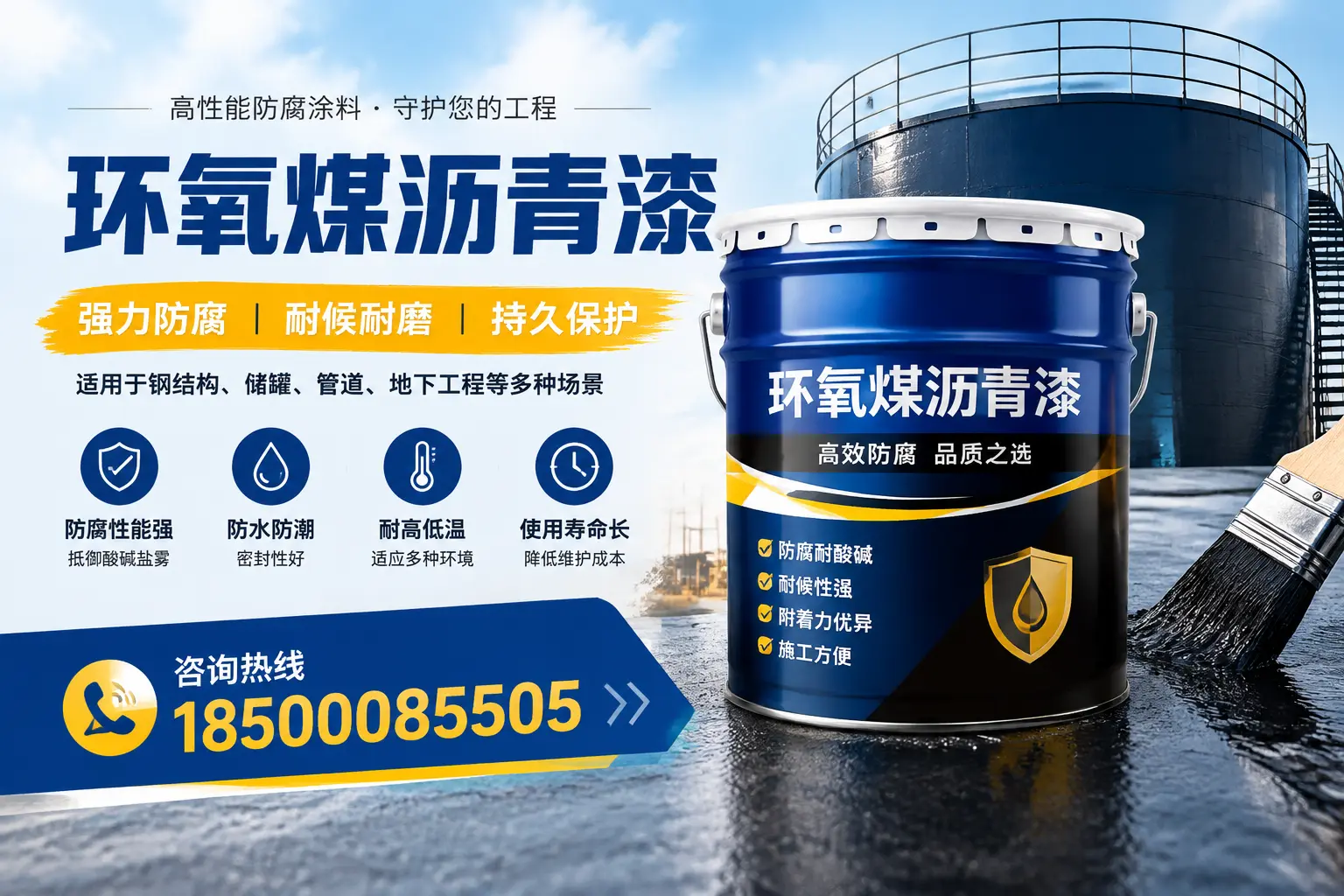 环氧煤沥青漆在工业中的应用,梅州企业的选择