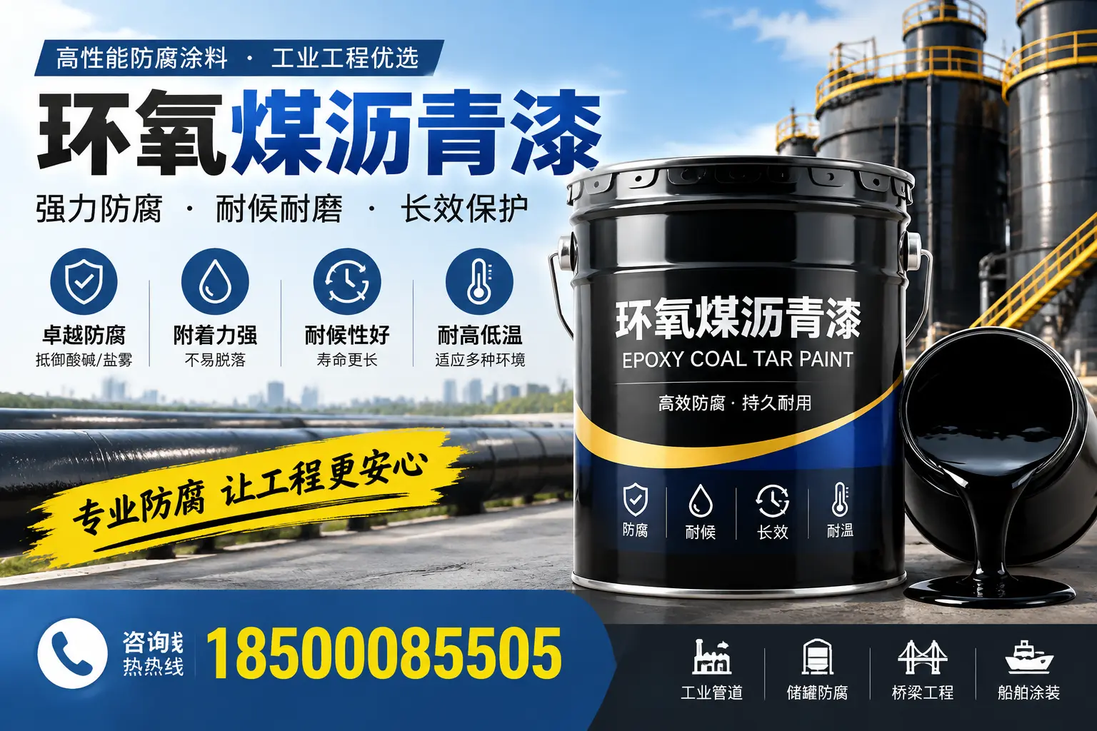 环氧煤沥青漆的施工方法与注意事项，确保在梅州顺利完成
